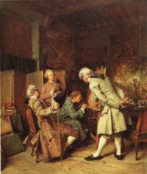 Ernest Meissonier The Lovers of Painting oil painting image